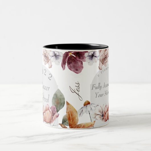 Personalisiertes Geschenk für 2022 JW Pionier Coff Zweifarbige Tasse (Mittel)