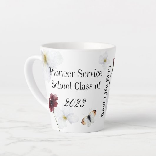 Personalisiertes Geschenk für 2023 JW Pionier Latt Milchtasse (Linke Ecke)