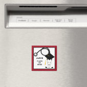 Personalisiertes Geschenk für Abschluss der Kranke Magnet (In Situ (Geschirrspüler))