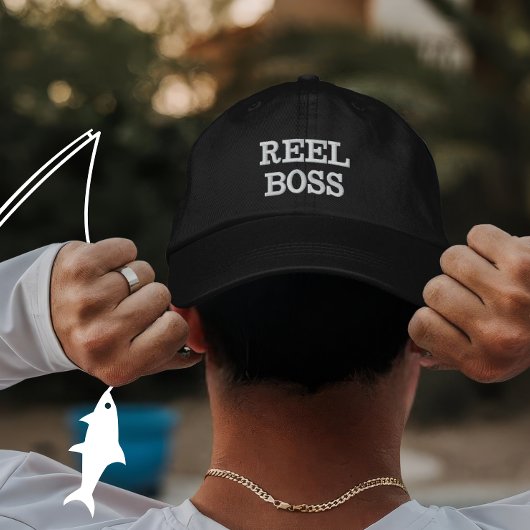 Personalisiertes Geschenk für Angeln Bestickte Baseballkappe