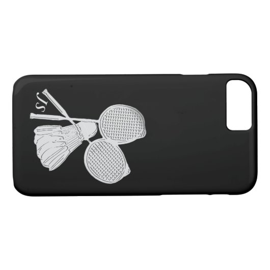Personalisiertes Geschenk für Badminton-Spieler Case-Mate iPhone Hülle (Rückseite (Horizontal))