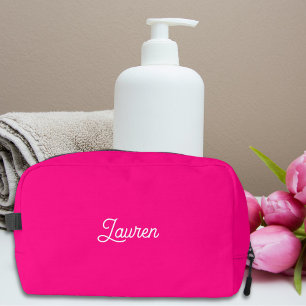 Personalisiertes Geschenk für Brautjungfern Rosa Waschbeutel