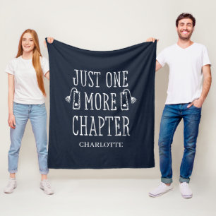 Personalisiertes Geschenk für Bücherliebhaber mit Fleecedecke