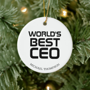 Personalisiertes Geschenk für CEO Boss Keramik Ornament
