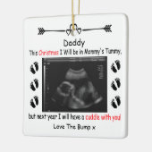 Personalisiertes Geschenk für Daddy, der aus dem B Keramikornament (Links)