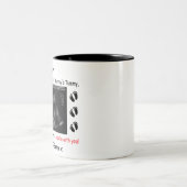 Personalisiertes Geschenk für Daddy, der aus dem B Zweifarbige Tasse (Mittel)