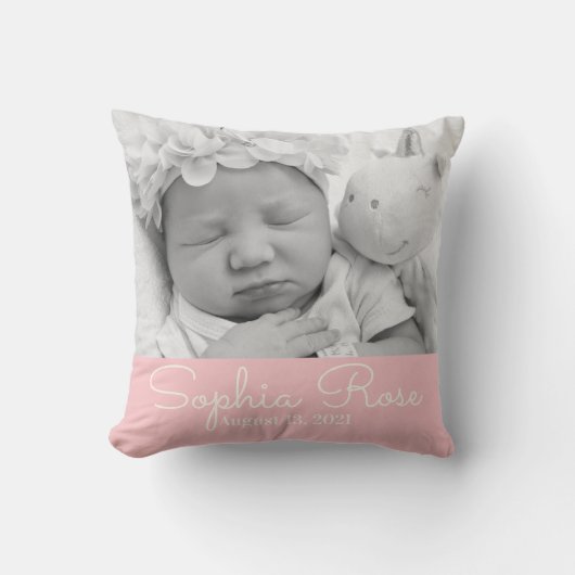 Personalisiertes Geschenk für das Girl-Throw-Kisse Kissen (Vorderseite)