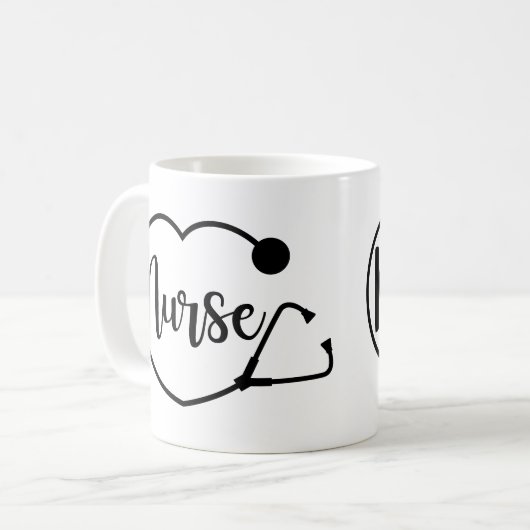 Personalisiertes Geschenk für das Krankenherz Kaffeetasse (Vorderseite Links)