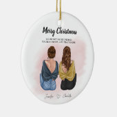 Personalisiertes Geschenk für den besten Freund - Keramik Ornament (Rechts)