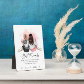 Personalisiertes Geschenk für den besten Freund, W Fotoplatte (Seite)