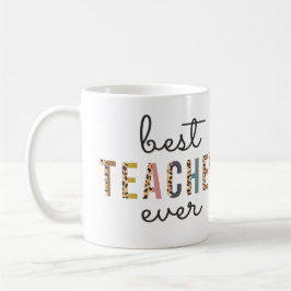 Personalisiertes Geschenk für den besten Lehrer je Kaffeetasse