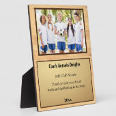 Personalisiertes Geschenk für den Coach mit Teambi Fotoplatte (Seite)