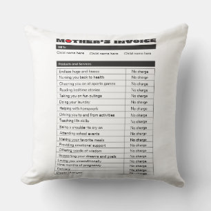 Personalisiertes Geschenk für den Muttertag Kissen