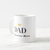Personalisiertes Geschenk für den Vater Kaffeetasse (Vorderseite Links)