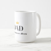 Personalisiertes Geschenk für den Vater Kaffeetasse (VorderseiteRechts)