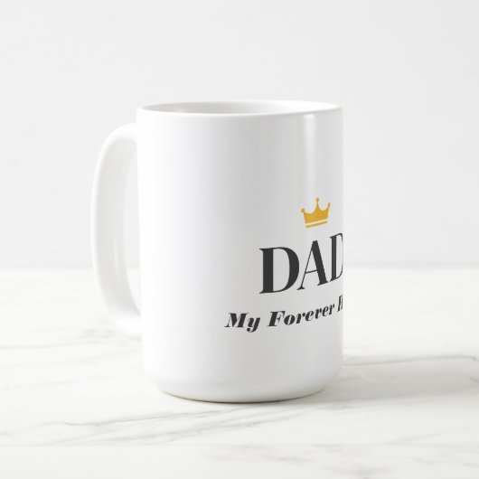 Personalisiertes Geschenk für den Vater Kaffeetasse (Vorderseite Links)