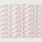 Personalisiertes Geschenk für dich Retro-Typografi Geschenkpapier (Flach)