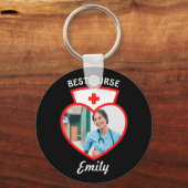 Personalisiertes Geschenk für die beste Krankensch Schlüsselanhänger (Vorderseite)