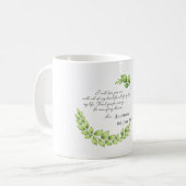 Personalisiertes Geschenk für die Mutter des Bräut Kaffeetasse (Vorderseite Links)