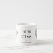 Personalisiertes Geschenk für die Stiefmutter Espressotasse (Vorderseite)