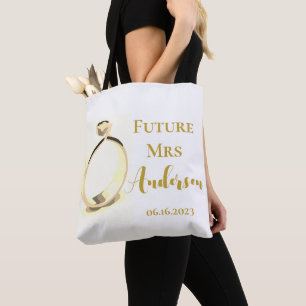 Personalisiertes Geschenk für die zukünftige Mrs.  Tasche