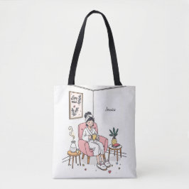 Personalisiertes Geschenk für eine gemütliche Freu Tasche