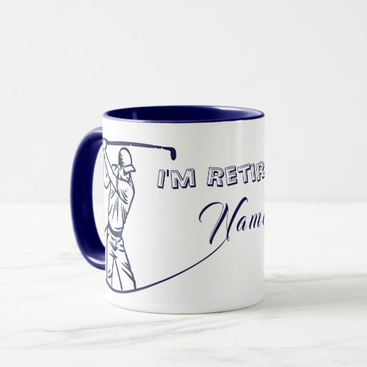 Personalisiertes Geschenk für einen Golfer Tasse (Vorderseite Links)