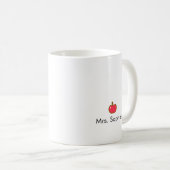 Personalisiertes Geschenk für einen Lehrer der dri Kaffeetasse (VorderseiteRechts)