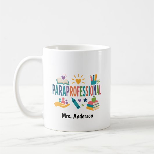 Personalisiertes Geschenk für einen Paraprofession Kaffeetasse (Links)