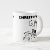 Personalisiertes Geschenk für einen Wegweiser. Zei Jumbo-Tasse (Vorderseite Rechts)