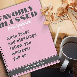 Personalisiertes Geschenk für Frauen rosa Motivati Notizblock