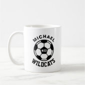 Personalisiertes Geschenk für Fußballspieler Kaffeetasse (Links)