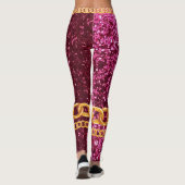 Personalisiertes Geschenk für Geburtstag, Braut, H Leggings (Rückseite)