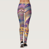 Personalisiertes Geschenk für Geburtstag, Braut, H Leggings (Rückseite)