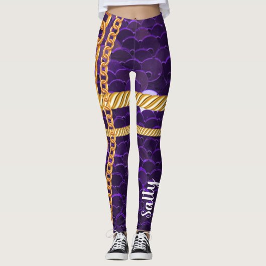 Personalisiertes Geschenk für Geburtstag, Braut, H Leggings (Vorderseite)