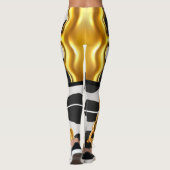 Personalisiertes Geschenk für Geburtstag, Braut, H Leggings (Rückseite)