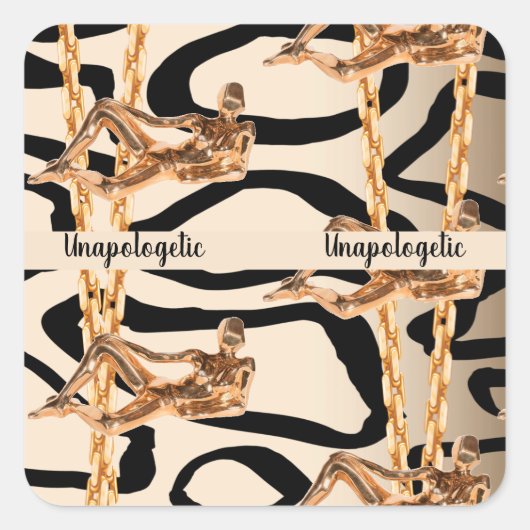 Personalisiertes Geschenk für Geburtstag, Braut, H Quadratischer Aufkleber (Vorderseite)