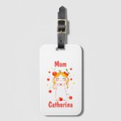 Personalisiertes Geschenk für Großmutter der Mutte Gepäckanhänger (Vorderseite Vertikal)
