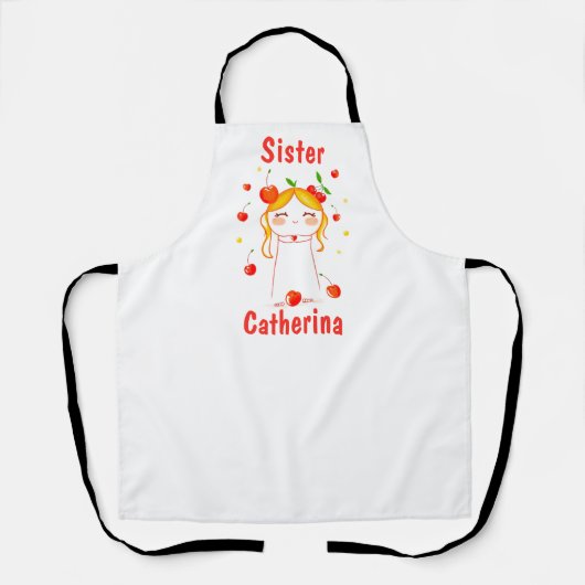 Personalisiertes Geschenk für Großmutter der Mutte Schürze (Vorderseite)