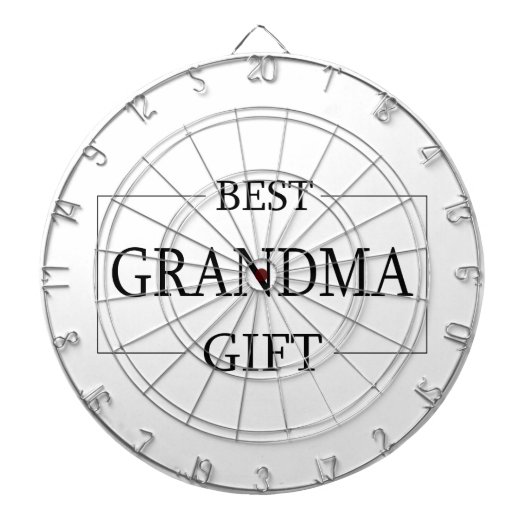 Personalisiertes Geschenk für Großmutter zum Gebur Dartscheibe (vorne)