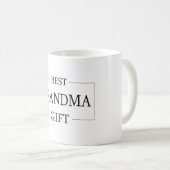 Personalisiertes Geschenk für Großmutter zum Gebur Kaffeetasse (VorderseiteRechts)
