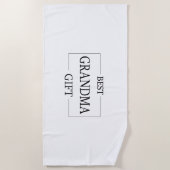 Personalisiertes Geschenk für Großmutter zum Gebur Strandtuch (Vorderseite)
