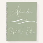 Personalisiertes Geschenk für Hochzeitsrechner mit Notizblock (Vorderseite)