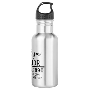 Personalisiertes Geschenk für Immobilienmakler Edelstahlflasche