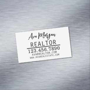 Personalisiertes Geschenk für Immobilienmakler Magnetische Visitenkarte