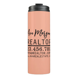 Personalisiertes Geschenk für Immobilienmakler Thermosbecher