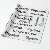 Personalisiertes Geschenk für Initial-Message-Must Geschenkpapier (Ungerollt)