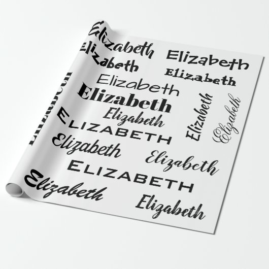 Personalisiertes Geschenk für Initial-Message-Must Geschenkpapier (Ungerollt)