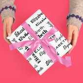 Personalisiertes Geschenk für Initial-Message-Must Geschenkpapier