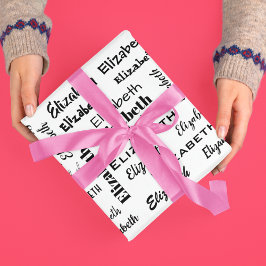 Personalisiertes Geschenk für Initial-Message-Must Geschenkpapier